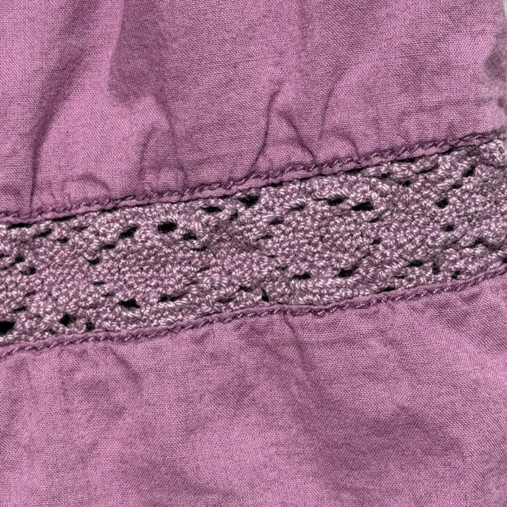 Mini Boden Girls Purple Cotton Lace Flutter Sleeve Dress Size‎ 4-5Y